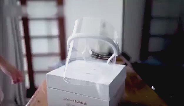 Máscara LED de Fototerapia Facial — 3 Colores